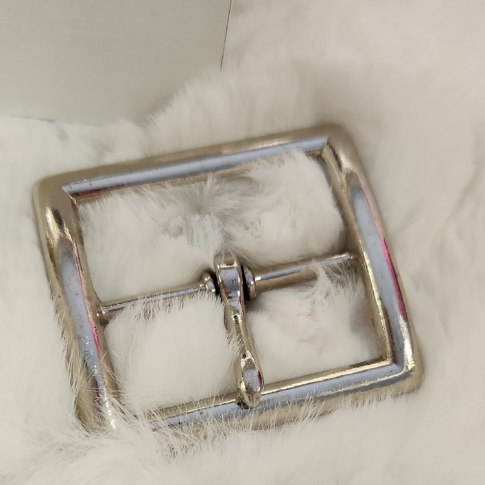 Silver Belt Buckle with Polished Finish